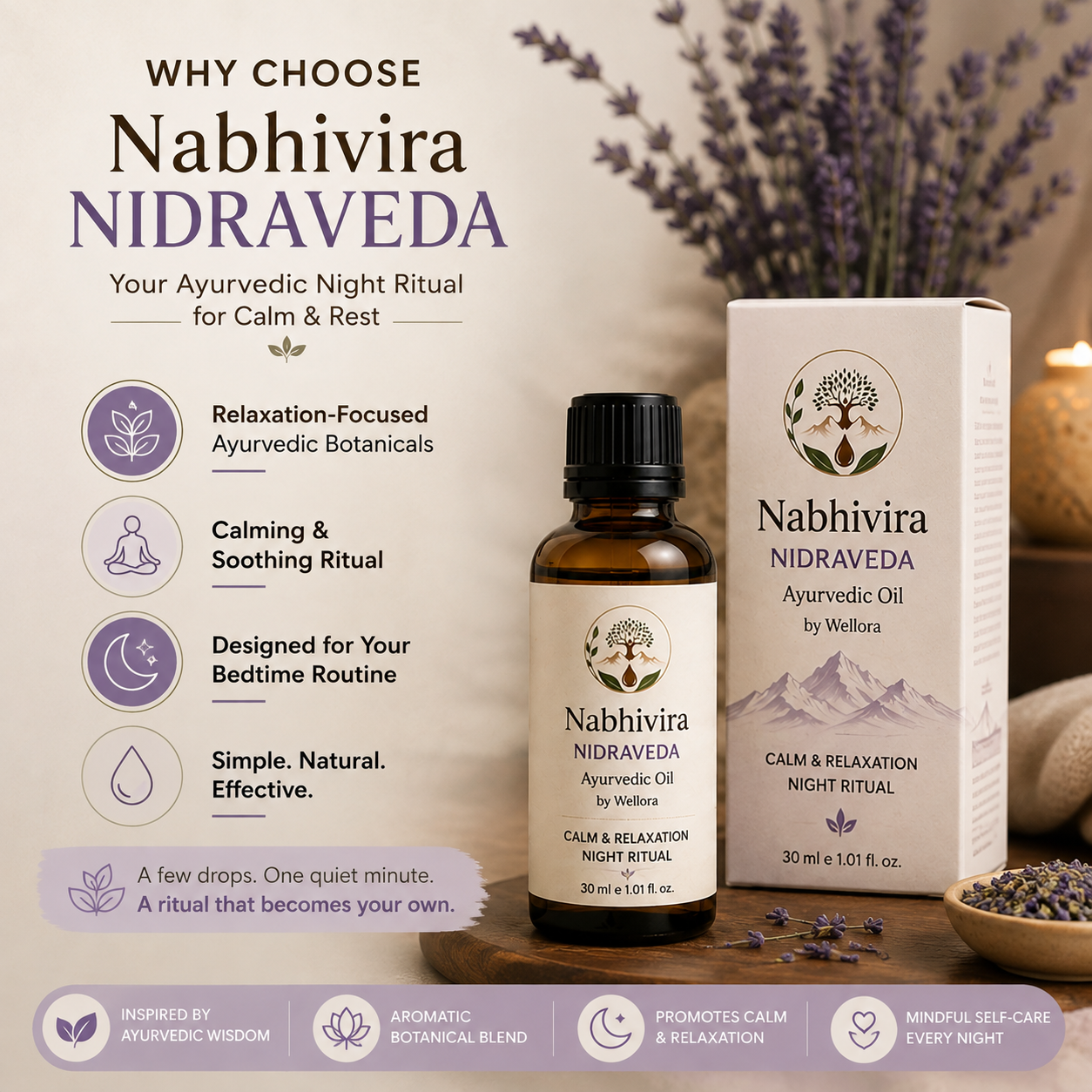 Nabhivira : Nidraveda Ayurvedic Oil