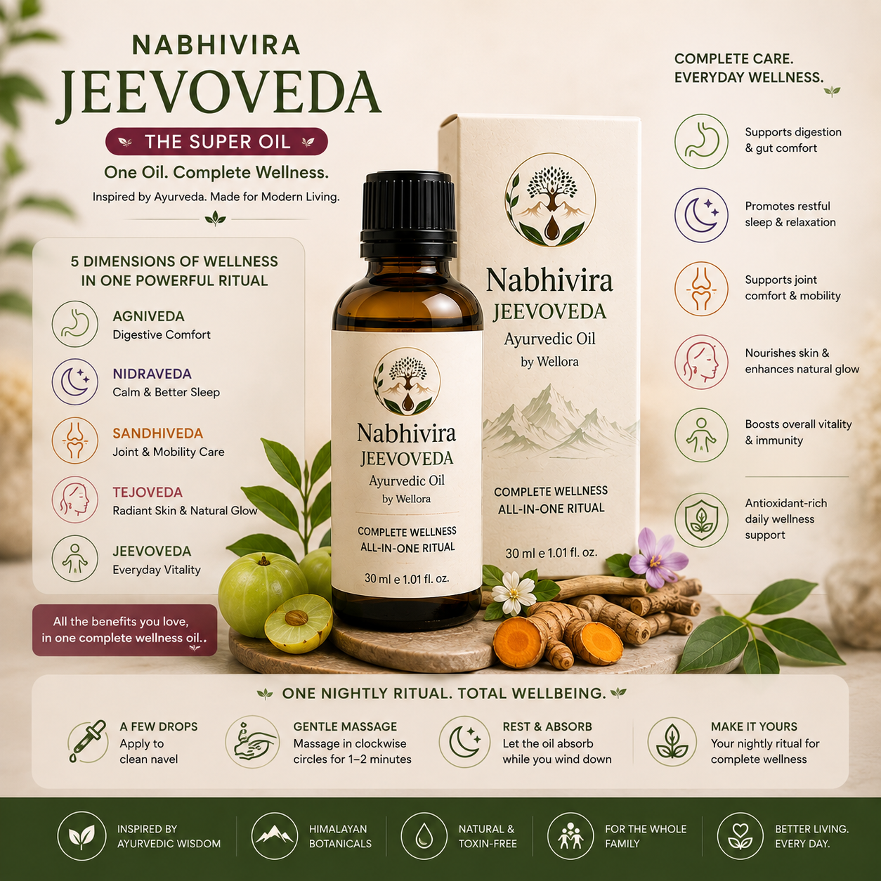 Nabhivra: Jeevaveda Nabhi oil